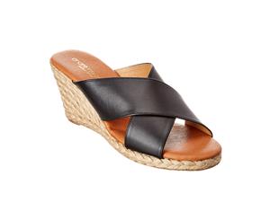 Andre Assous Amber Leather Wedge Sandal