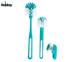Beldray 3-Piece Dish Brush Set - Turquoise/White