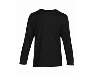 Gildan Childrens/Kids Unisex Performance Youth Long Sleeve T-Shirt (Black) - RW3175