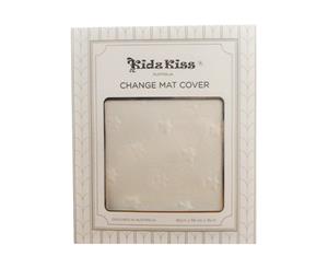 Kidz Kiss Sherpa Change Mat Cover - Cream