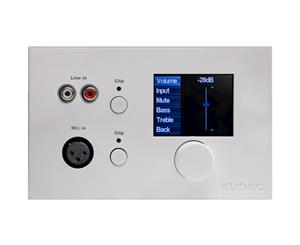 MWX65W AUDAC White All In One Wall Panel For Mtx Series Matrix Controls the Input Signal and Volume For One Zone WHITE ALL IN ONE WALL PANEL
