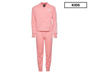 Nike Girls' Tracksuit Set - Bleached Coral/White