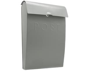 Outdoor Steel Mail Postbox | M&W Grey