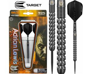 Target - Adrian Lewis Pixel Grip Darts - Steel Tip - 90% Tungsten - 21g 23g 25g