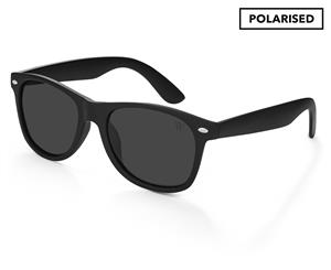 Winstonne Women's Roman Polarised Sunglasses - Matte Black/Grey