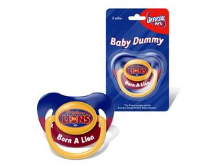 AFL Brisbane Lions TEAM Logo Infant Baby Dummy Pacifier Baby
