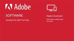Adobe Acrobat Pro 2017 for Mac Digital Download