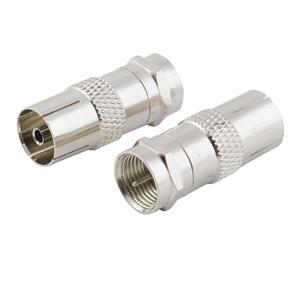 Antsig Antenna Adaptor F Connector Male to PAL Female - 2 Pack