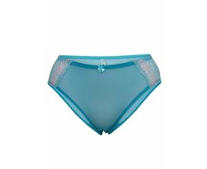 Bessi - Teal Embroidery Women's Brief
