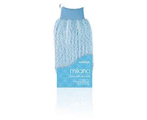 Caronlab Milano Body Exfoliating Massage Glove Mitt Light Blue