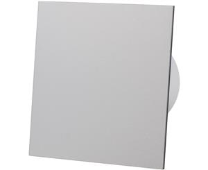 Grey Acrylic Glass Front Panel 100mm Standard Extractor Fan for Wall Ceiling Ventilation