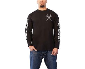 Judge T Shirt The Price You Pay Band Logo Official Mens Long Sleeve - Black