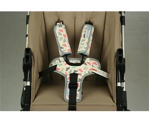Keep Me Cosy Pram Harness & Buckle Cosy - Paper Boat