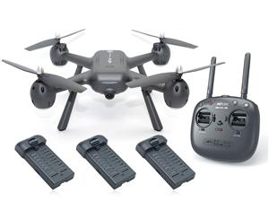MJX X104G RC Drone 1080P Camera Quadcopter GPS 5G Wifi FPV Headless Altitude Hold 3x BATTERIES Elinz