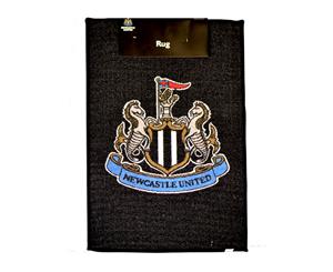 Newcastle United Fc Official Printed Crest Design Rug (Black) - SG10715