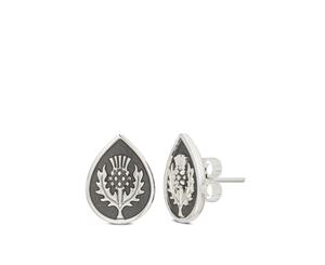 Outlander Stud Earrings For Women In Sterling Silver Design by BIXLER - Sterling Silver