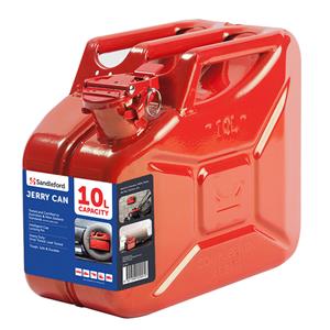 Sandleford 10L Red Metal Fuel Can