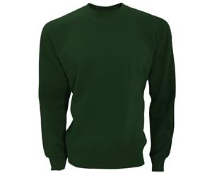 Sg Mens Long Sleeve Crew Neck Sweatshirt Top (Bottle Green) - BC1066