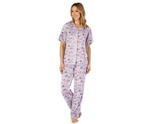 Slenderella GL4703 Gaspe Floral Pyjama Set - Grey