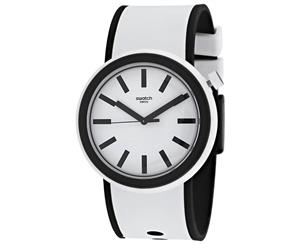 Swatch Men's Pop White dial watch - PNW100