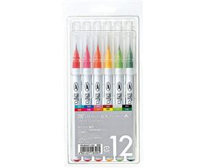 ZIG Kuretake Clean Colour Real Brush Pen set 12 pen set