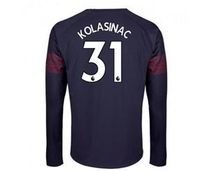 2018-2019 Arsenal Puma Away Long Sleeve Shirt (Kolasinac 31)