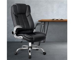 Artiss Office Chair Gaming Executive Computer Chairs Leather Seating Black