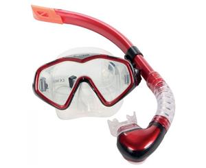 Divetech PRO Cayman Silicone Mask & Snorkel Met Red / Black