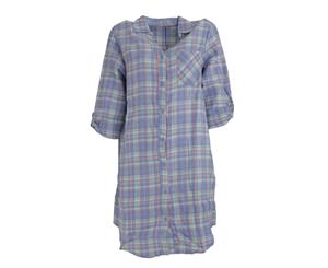 Follow That Dream Womens/Ladies Yarn Dyed Check Night Shirt (Lilac Check) - N1122