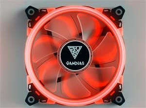 Gamdias AEOLUS (E1-1201) 120mm single RED Gaming Case Fan