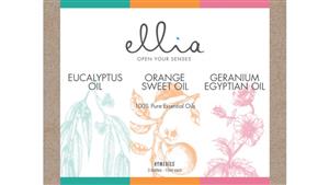 HoMedics Ellia Triple Pack Essential Oil with Eucalyptus/Orange /Geranium