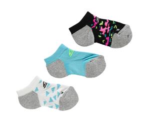Skechers Girls Cushioned 3 Pack Socks Junior - White Multi