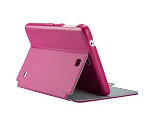 Speck Stylefolio Tablet Case Samsung Galaxy Tab 4 8.0 Fuchsia Pink Nickel Grey 72432-B920