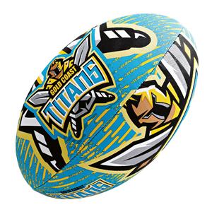Steeden NRL Gold Coast Titans 11in Supporter Rugby League Bal