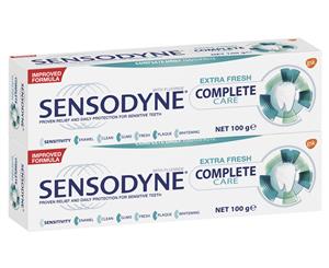 2 x Sensodyne Complete Care Extra Fresh Toothpaste 100g
