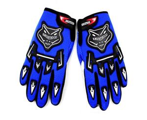Adult Motocross MX Racing Gloves Off Road Riding Dirt Pit Trail Bike Atomik New Blue XL