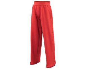 Awdis Childrens Unisex Jogpants / Jogging Bottoms / Schoolwear (Fire Red) - RW195