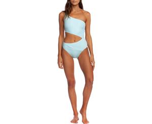 BCBG Max Azria Womens One Shoulder Cut-Out One-Piece Swimsuit