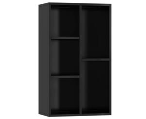 Book Cabinet/Sideboard High Gloss Black 45x25x80cm Chipboard Shelf
