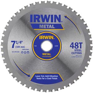 Irwin 184mm 48T Metal Circular Saw Blade