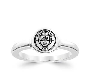 Manchester City FC Ring For Women In Sterling Silver Design by BIXLER - Sterling Silver