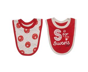 Sydney Swans Babies 2 Pack Bib Set