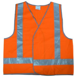 UniSafe Large Orange Hi-Vis Day / Night Safety Vest