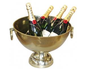 Cuvee Vintage Style Ice Bucket Gold Bowl Champagne Wine Cooler