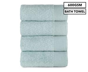 Luxury Living Parker Bath Towel 4-Pack - Aqua