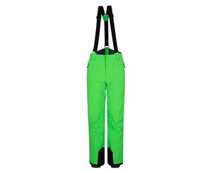 Mountain Warehouse Mens Waterproof Ski Pants 94% Polyester and 6% Elastane - Green