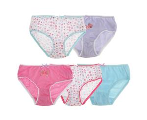 Tom Franks Girls Briefs Underwear (5 Pack) (Flowers Print) - KU242
