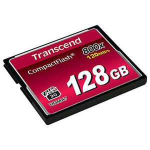 Transcend 128GB 800x Compact Flash Card (Premium)