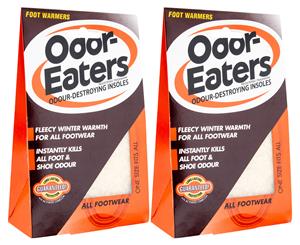 2 x 2pk Odor-Eaters Foot Warmers Insole