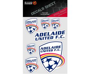 Adelaide United A-League 4WD Car Bike 7 Decal Sticker Sheet